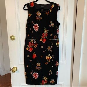 Black Floral Cocktail Dress